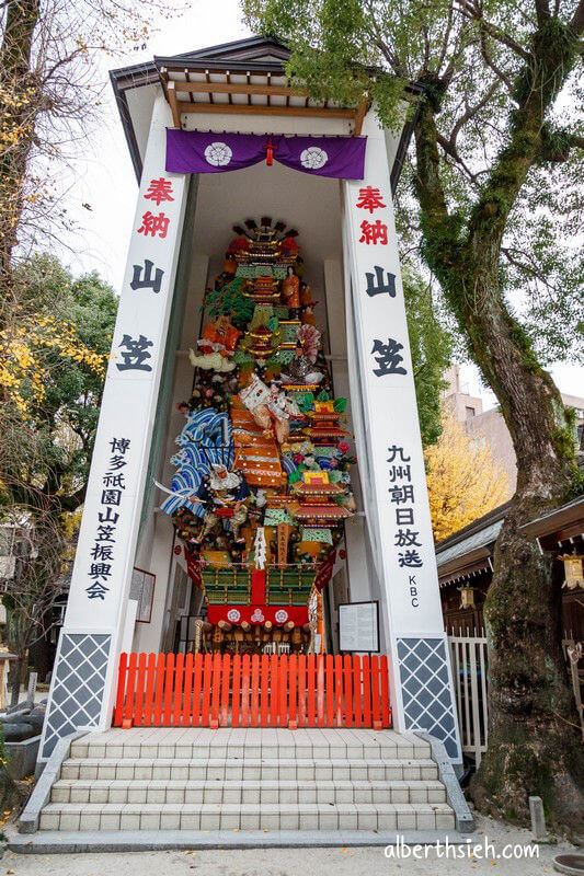 櫛田神社．九州福岡景點（博多總鎮守祇園山笠超豪華絢麗）