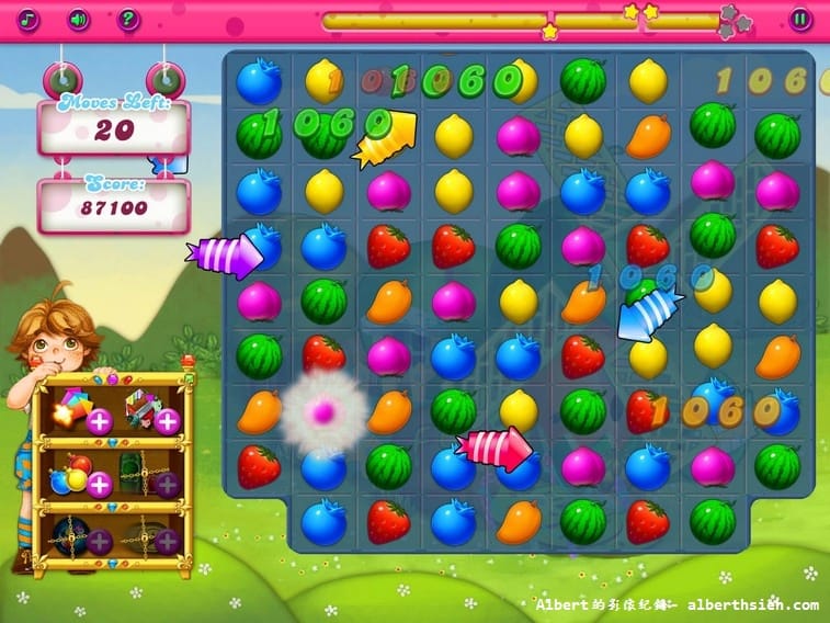 【APP遊戲】A+ Fruit Matching（Candy Crush Saga也有山寨版）