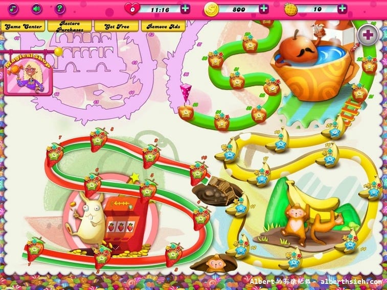 【APP遊戲】A+ Fruit Matching（Candy Crush Saga也有山寨版）