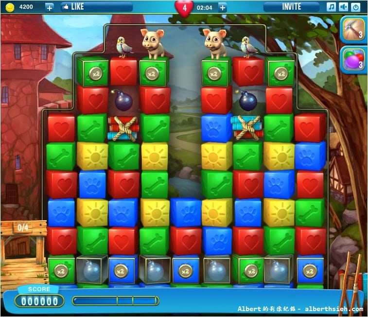 【APP遊戲】Pet Rescue Saga寵物大營救（比Candy Crush更有趣的方塊消除遊戲）