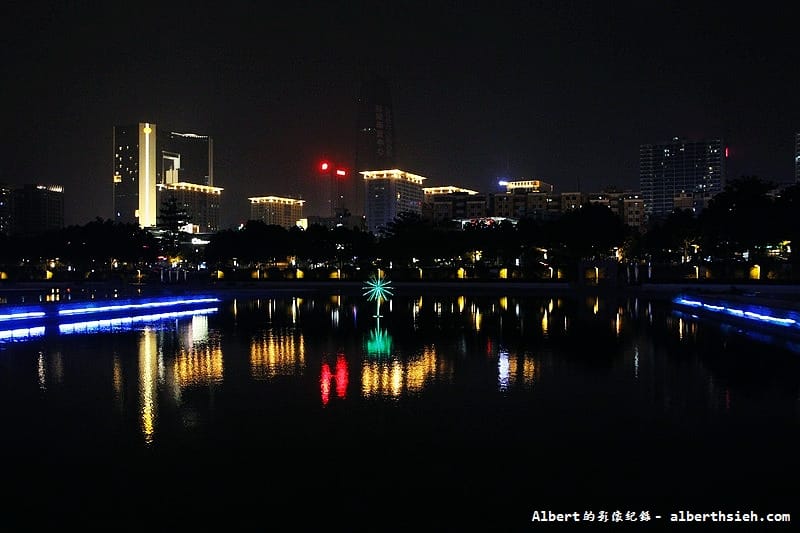 東莞亞洲第一廣場&玉蘭大劇院．廣東夜生活（以藍帶、綠帶、光帶為主題的藝術廣場）