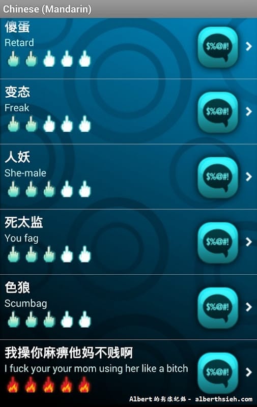 【APP軟體】Swearport（國際粗話大全教你罵粗話）