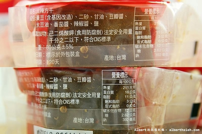 【名產伴手禮】桃園大溪．黃日香香香干＆黃大目香Q干（香甜香辣口感的豆乾任君選擇）