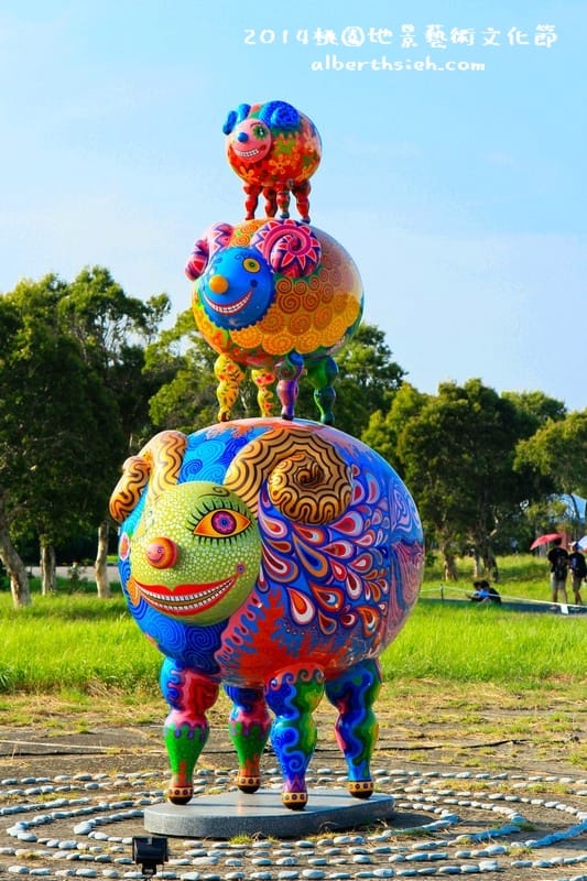 【月兔】桃園大園．2014桃園地景藝術節（張洹的六道輪迴超震撼）