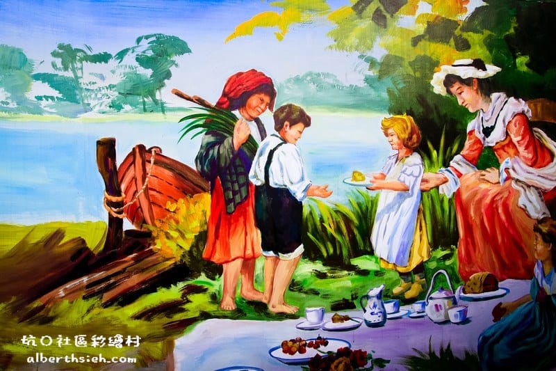 坑口彩繪村.桃園蘆竹景點(栩栩如生精彩生動的繪畫) - 第13張圖 桃園蘆竹.坑口社區彩繪村