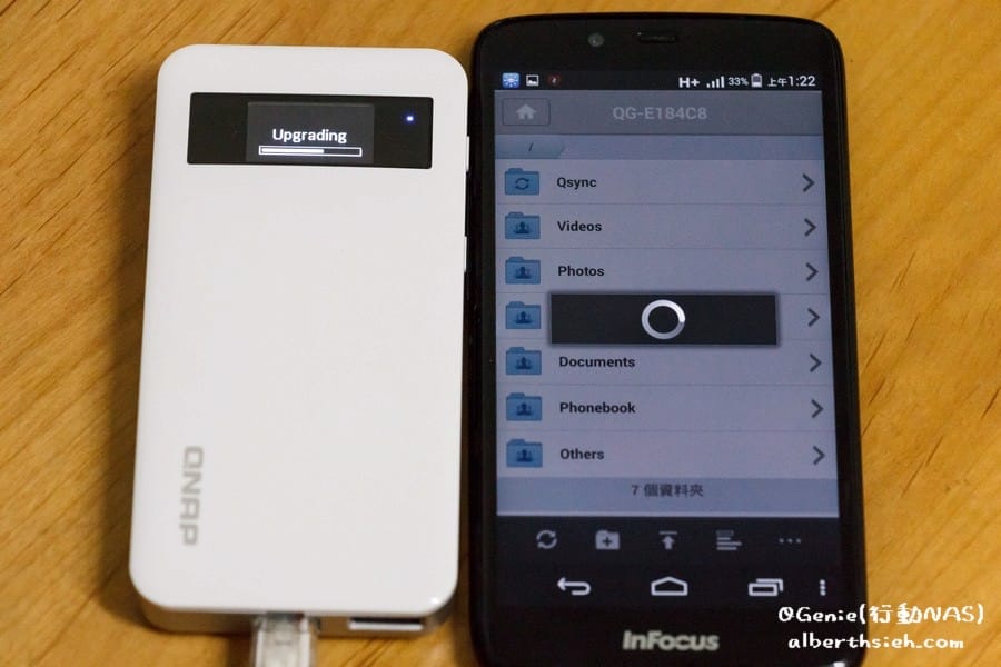 【NAS開箱文】QNAP．QGenie（口袋輕巧型的隨身行動NAS以及行動電源）