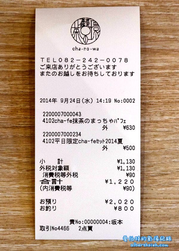日本廣島自由行．茶之環（茶匠森田治秀評鑑第一名抹茶：金天閣製作的甜點）