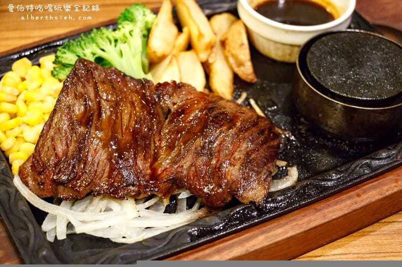 東京台場自由行．Diver City：Hamburg & Steak HIRO（有附上鐵板可以自行燒烤加熱牛排）
