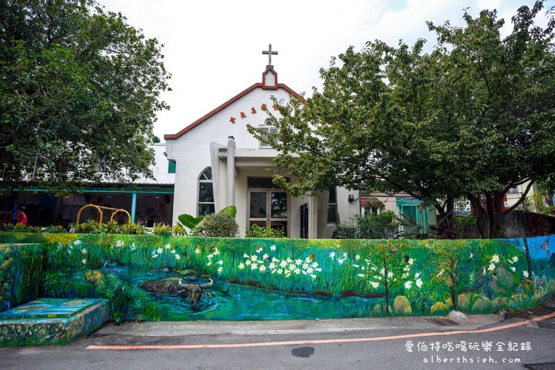 苗栗三義景點．建中國小99階3D彩繪階梯（把當地的特色景點通通畫進來）