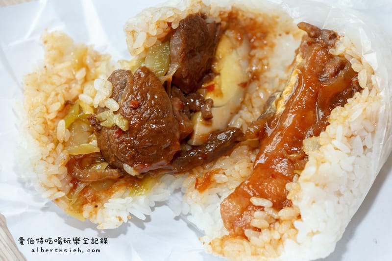 桃園早餐．阿展飯團（內餡多樣化的寶山市場知名餐點）