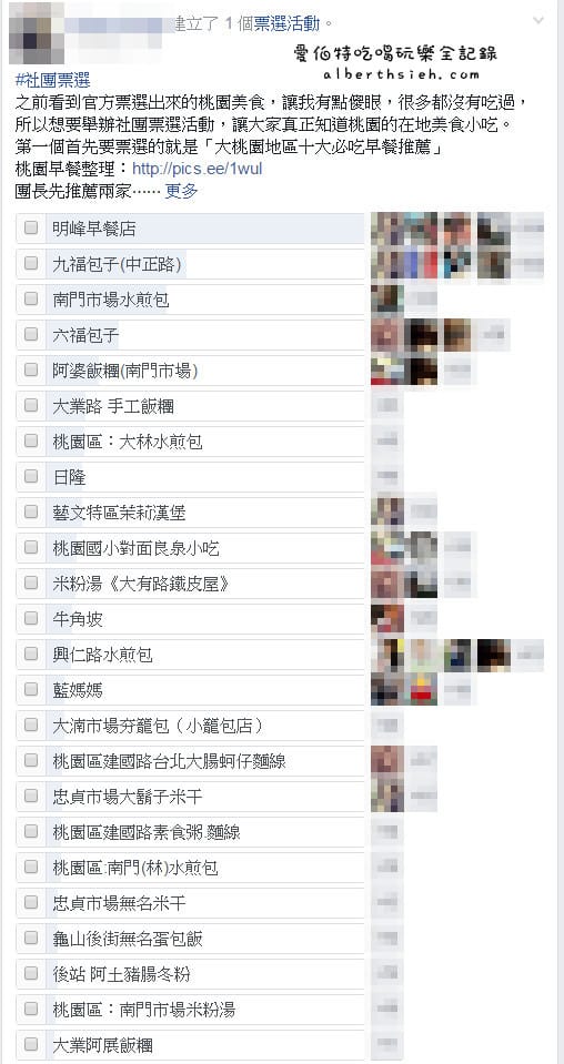 2017年桃園區十大必吃早餐推薦（在地社團團友票選結果）