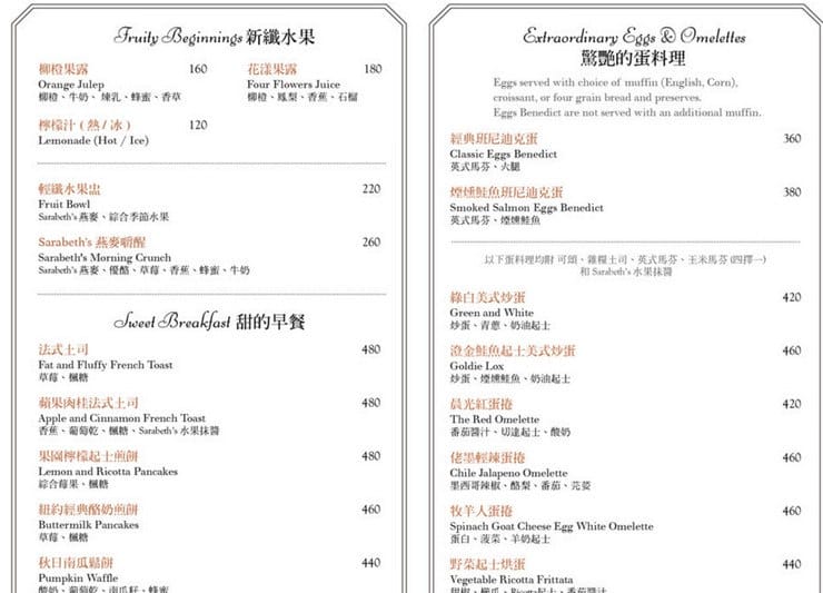 紐約早餐女王Sarabeth’s．桃園中壢SOGO店美食（經典班尼迪克蛋、甜食法式吐司美味必吃）