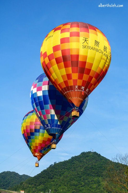 2017桃園熱氣球嘉年華．石門水庫（實景拍攝壯觀畫面）