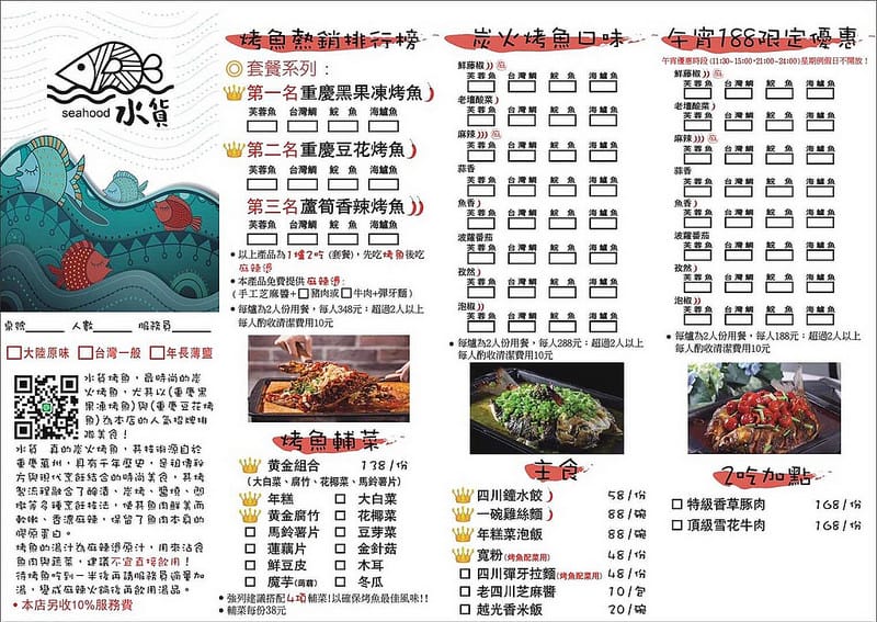 水貨-炭火烤魚．中和美食（創新水果烤魚，還可以一爐二吃變身麻辣鍋）