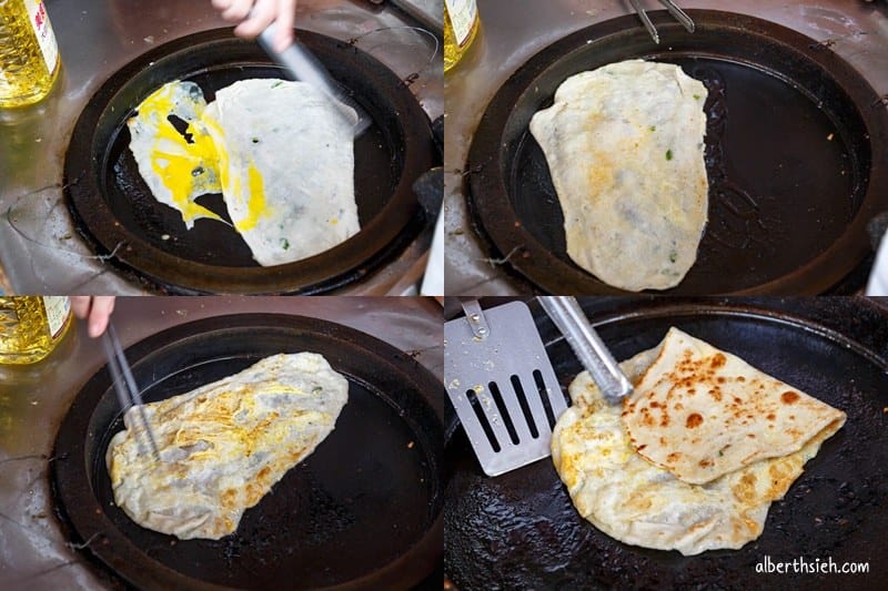中山東路無名飯糰．桃園早餐美食（Q彈的現桿麵團蛋餅以及大顆的飽足飯團）
