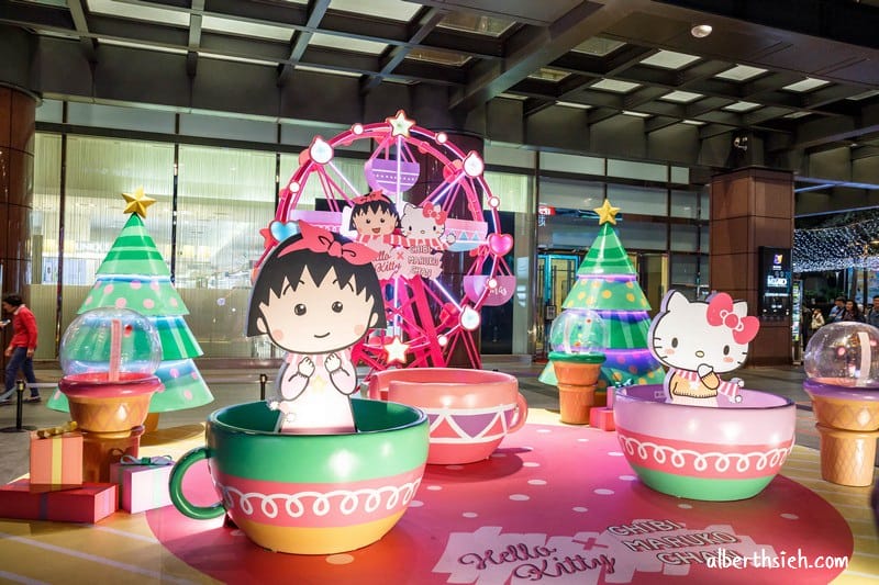 新光三越台中大遠百（櫻桃小丸子、Hello kitty、聖誕樹陪你過聖誕）