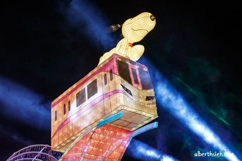 2018桃園燈會Snoopy in Taoyuan（史努比擔任主題造型花燈位於南崁溪沿線）