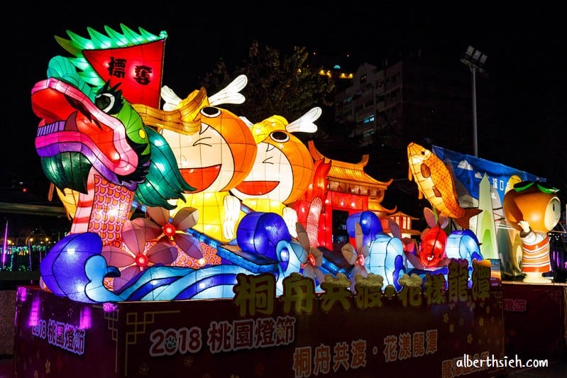 2018桃園燈會Snoopy in Taoyuan（史努比擔任主題造型花燈位於南崁溪沿線）