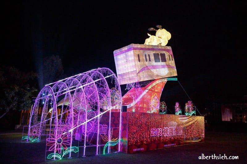 2018桃園燈會Snoopy in Taoyuan（史努比擔任主題造型花燈位於南崁溪沿線）
