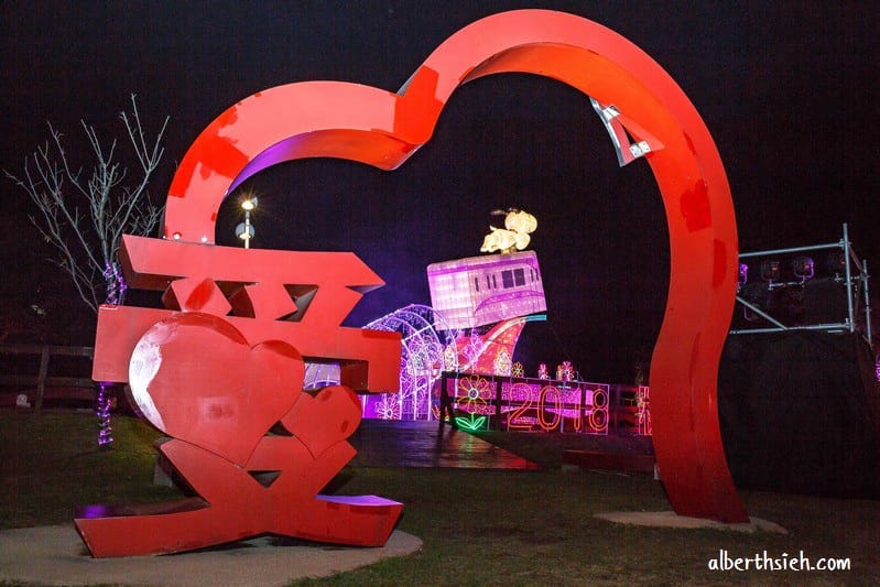 2018桃園燈會Snoopy in Taoyuan（史努比擔任主題造型花燈位於南崁溪沿線）