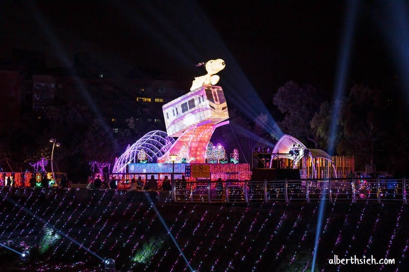 2018桃園燈會Snoopy in Taoyuan（史努比擔任主題造型花燈位於南崁溪沿線）