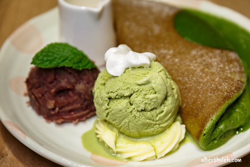 屋莎鬆餅屋．桃園新光三越美食（濃抹茶鬆餅蓬鬆綿密好吃）
