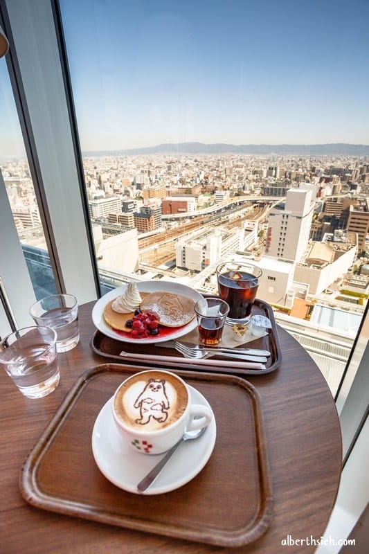 Caffe Ciao Presso．大阪阿倍野美食（在17F高樓美景天空咖啡廳享用下午茶）
