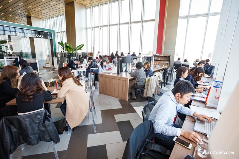 Caffe Ciao Presso．大阪阿倍野美食（在17F高樓美景天空咖啡廳享用下午茶）