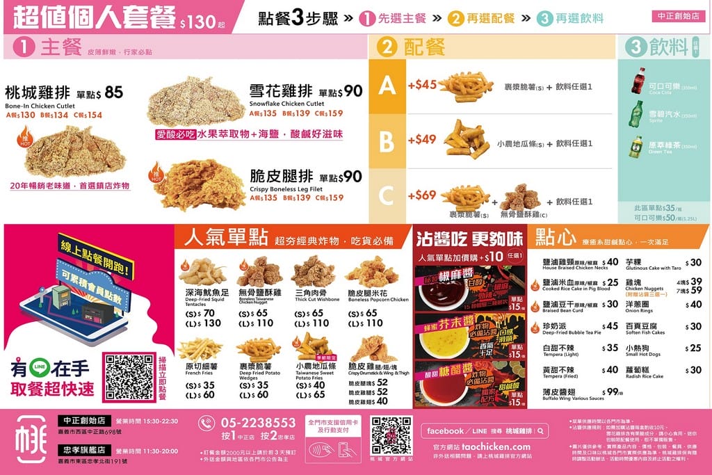 桃城雞排．嘉義美食（炸全雞外皮酥脆肉質鮮嫩多汁）