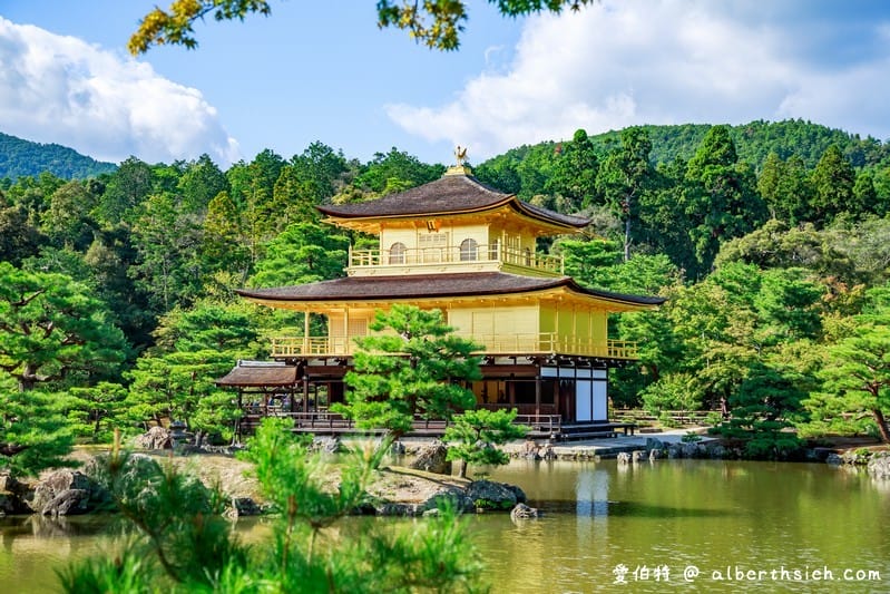 金閣寺．京都必訪景點（金碧輝煌的舍利殿搭配倒影超美/交通方式/票價）