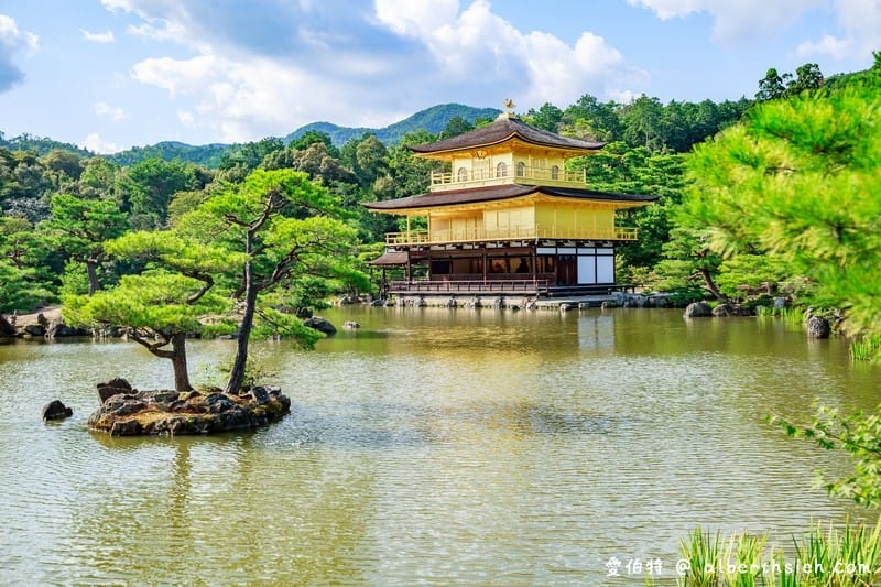 金閣寺．京都必訪景點（金碧輝煌的舍利殿搭配倒影超美/交通方式/票價）