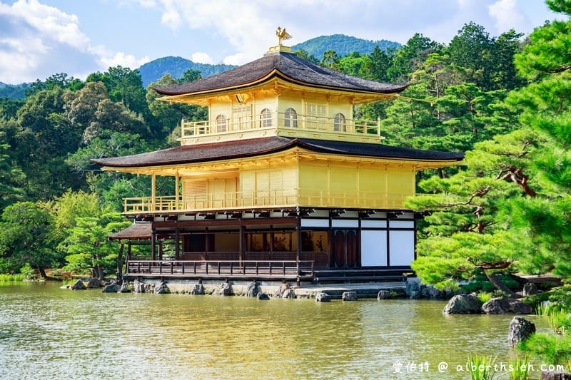 金閣寺．京都必訪景點（金碧輝煌的舍利殿搭配倒影超美/交通方式/票價）