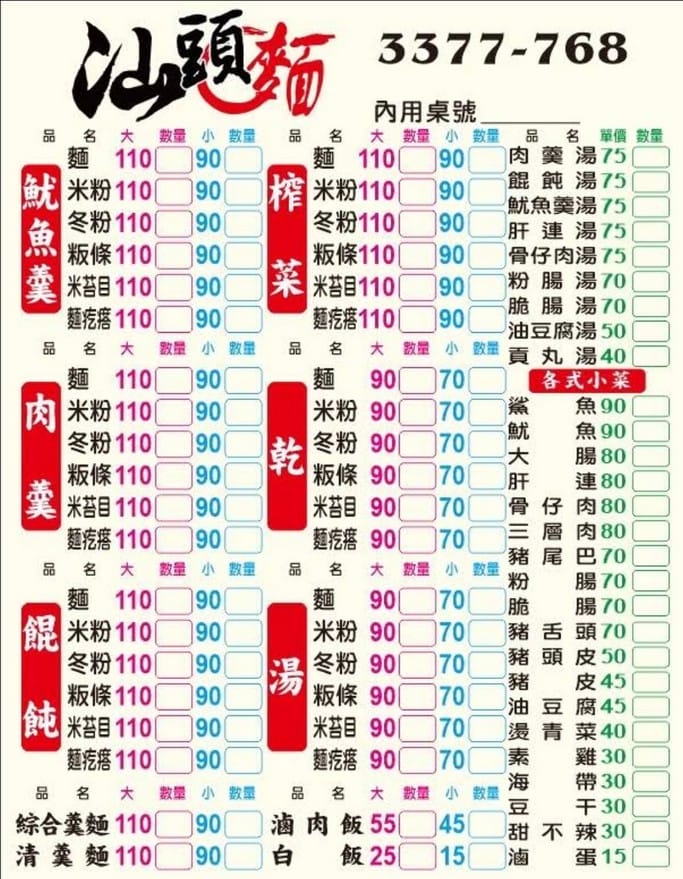 桃園市府推薦美食｜特製汕頭麵，自製麵條Q彈有嚼勁的好吃