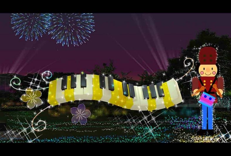 2019桃園燈會魔法童話城（阿拉丁神燈/胡桃鉗/綠野仙蹤/愛麗絲夢遊仙境造型花燈位於南崁溪沿線）