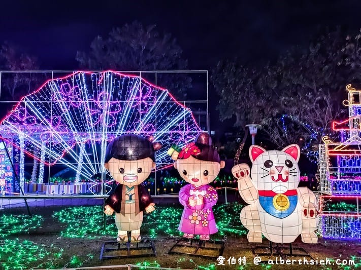 2019桃園燈會魔法童話城（阿拉丁神燈/胡桃鉗/綠野仙蹤/愛麗絲夢遊仙境造型花燈位於南崁溪沿線）