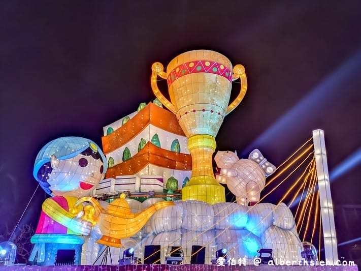 2019桃園燈會魔法童話城（阿拉丁神燈/胡桃鉗/綠野仙蹤/愛麗絲夢遊仙境造型花燈位於南崁溪沿線）
