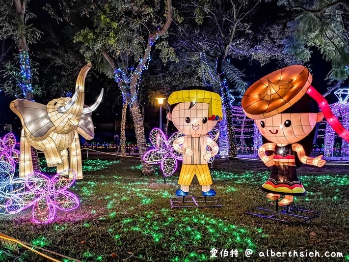 2019桃園燈會魔法童話城（阿拉丁神燈/胡桃鉗/綠野仙蹤/愛麗絲夢遊仙境造型花燈位於南崁溪沿線）