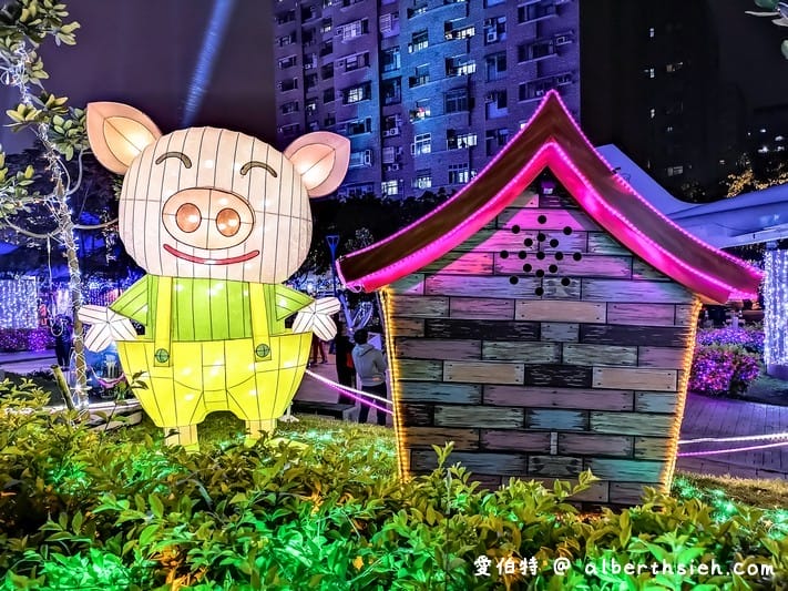 2019桃園燈會魔法童話城（阿拉丁神燈/胡桃鉗/綠野仙蹤/愛麗絲夢遊仙境造型花燈位於南崁溪沿線）