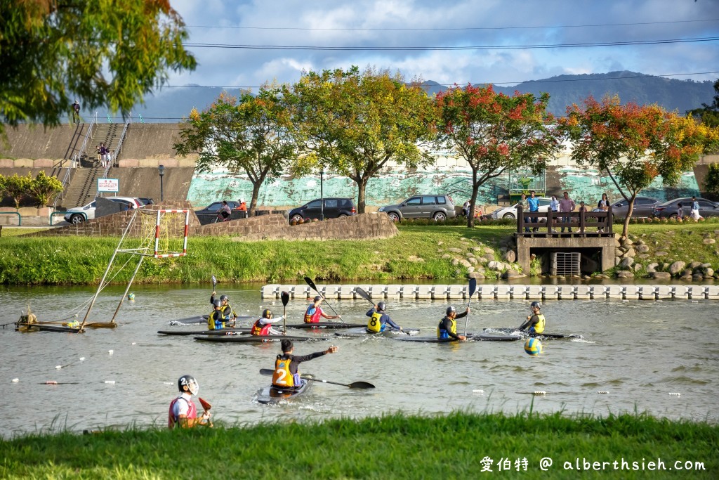 大溪河濱公園．桃園親子景點（兒童遊戲場/大草皮野餐/落羽松/自行車道） @愛伯特