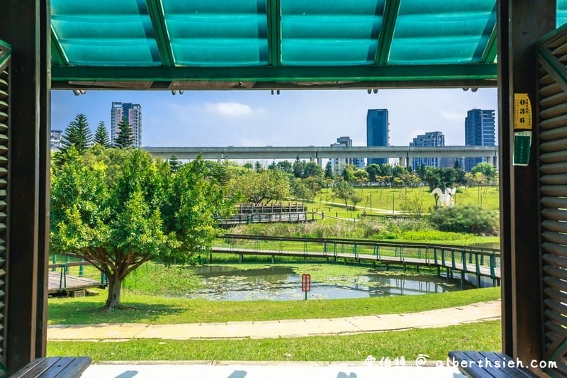 中壢青塘園生態公園（斜張橋送子鳥環湖步道大草皮適合親子野餐，桃園捷運景點）
