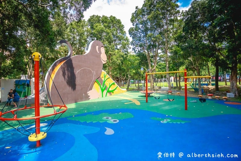延平公園（桃園親子公園，充滿童趣的猴子磨石子溜滑梯，婦女館/建國游泳池旁好停車）