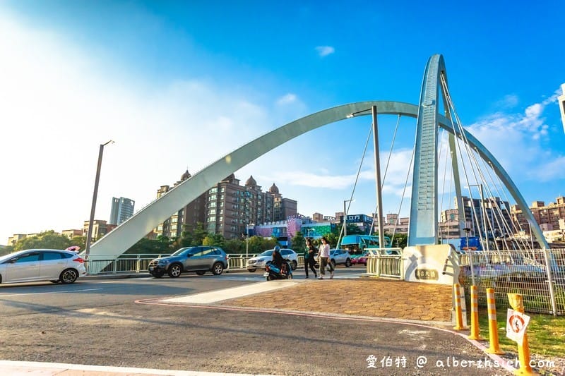 桃園蘆竹景點．南崁大橋（全台首座不對稱交叉雙拱橋/不對稱雙斜張橋）