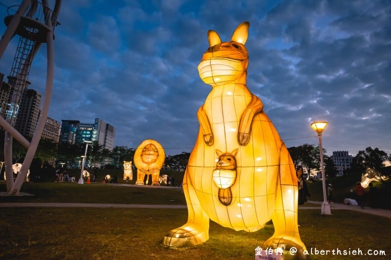2020台灣燈會（台中文心森林公園童趣樂園戽斗動物花燈超可愛）