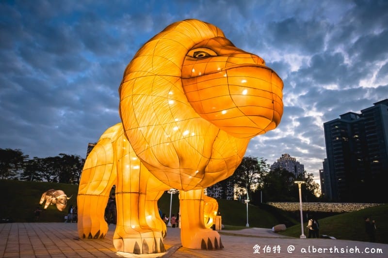 2020台灣燈會（台中文心森林公園童趣樂園戽斗動物花燈超可愛）