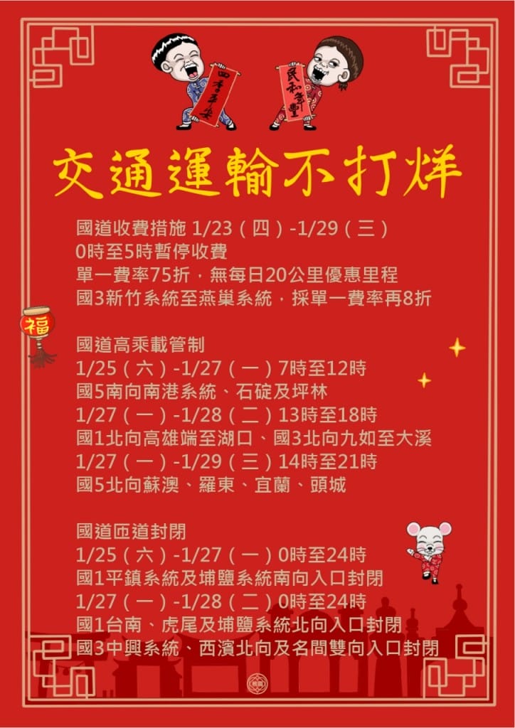 2020大桃園過年春節美食餐廳不打烊懶人包（內含桃園服務觀光/環境清潔/交通/醫療/公安資訊）
