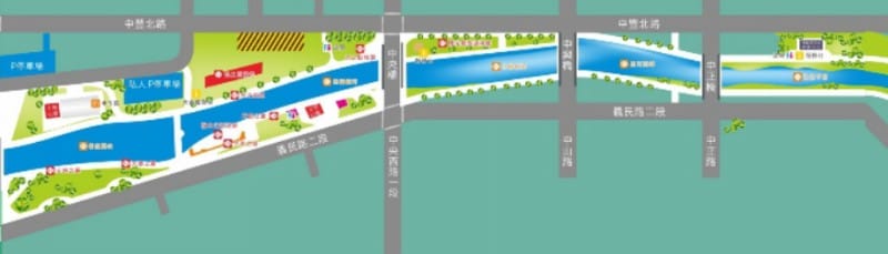 2020桃園燈會光之桃花源（位於老街溪沿岸平鎮新勢公園/中壢老街溪河岸/光明公園）
