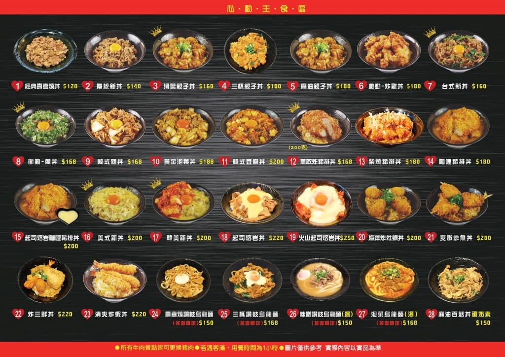 桃園藝文特區美食．新丼（23種創意丼飯任你選，飯跟味噌湯讓你吃到飽超大心）