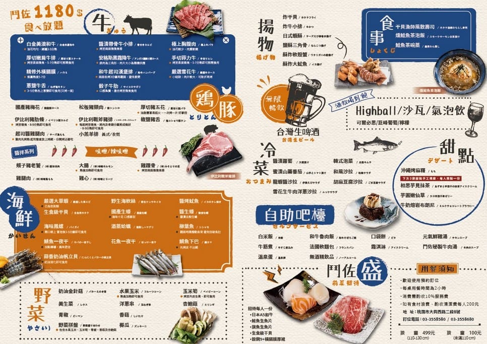 鬥佐燒肉桃園店吃到飽｜美澳和牛，高品質肉品/啤酒/飲料隨你吃