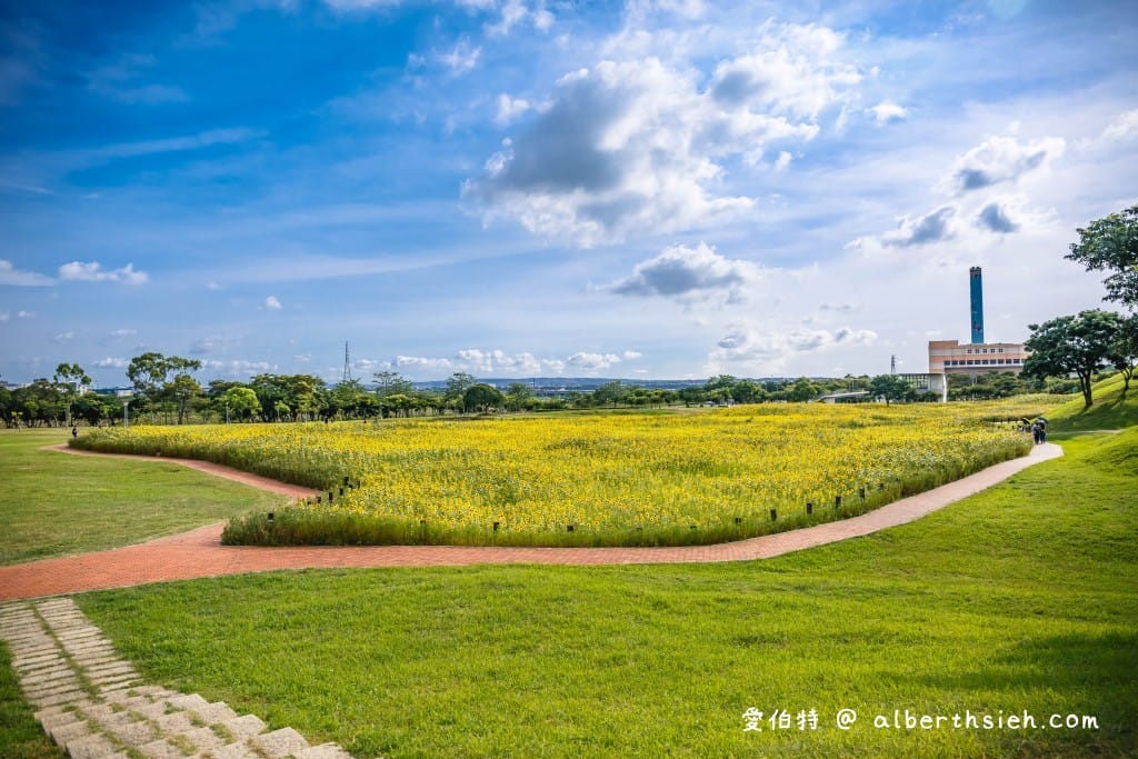 台中后里一日遊景點．后里環保公園（超壯觀的1.2公頃金黃向日葵花海）