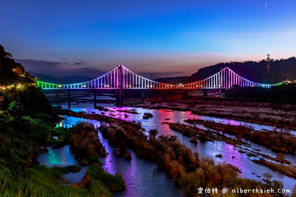 大溪橋/大溪景觀電梯．桃園約會景點（大溪老街相仿的巴洛克浪漫建築，夜景打光超美媲美藍眼淚） @愛伯特